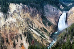 LOWER FALLS. YELLOWSTONE NATIONAL PARK. WYOMING